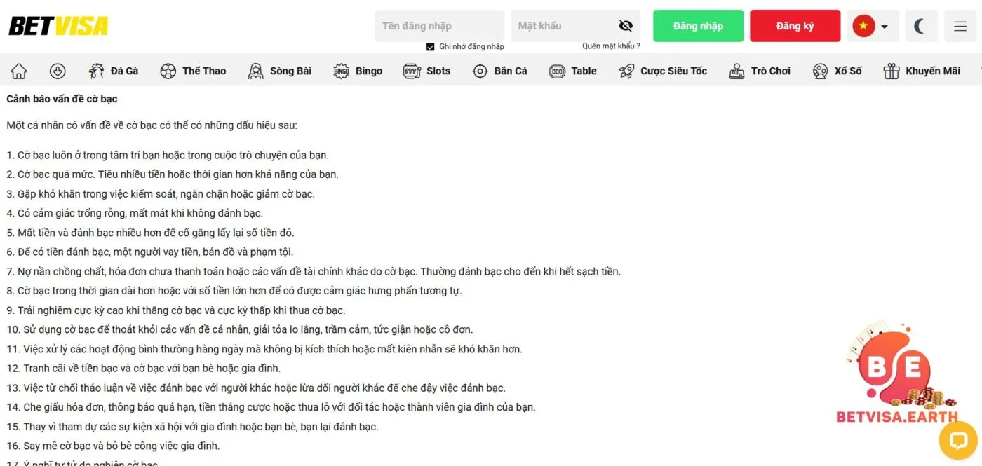 Những trách nhiệm cá cược mà anh em cược thủ phải thực hiện